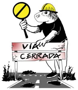 ¿Porqué será que tenemos que cerrar las vías para que las arreglen?